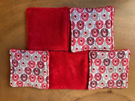 Lingettes lavables bambou plumes