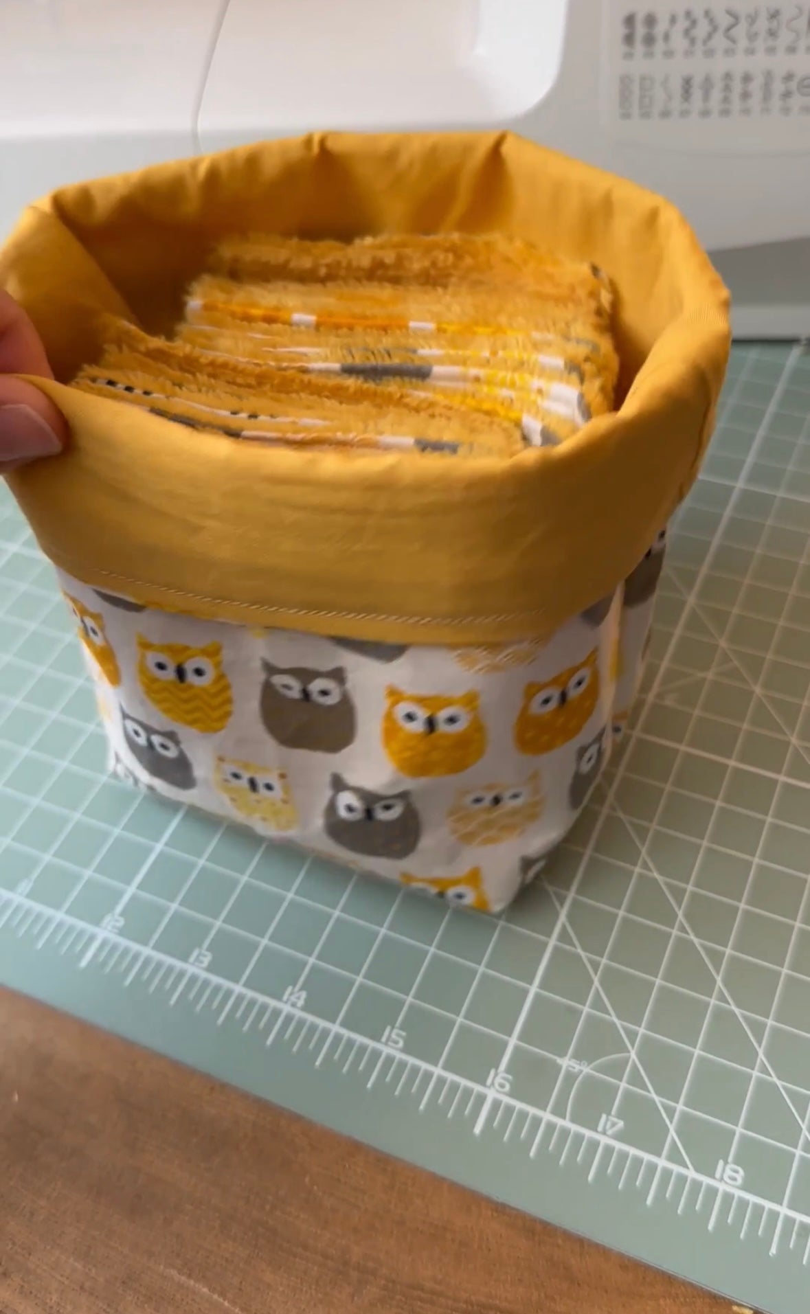 Box panier de rangement avec 20 lingettes lavables