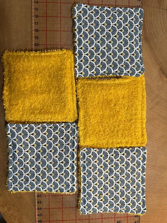 Lingettes lavables coton