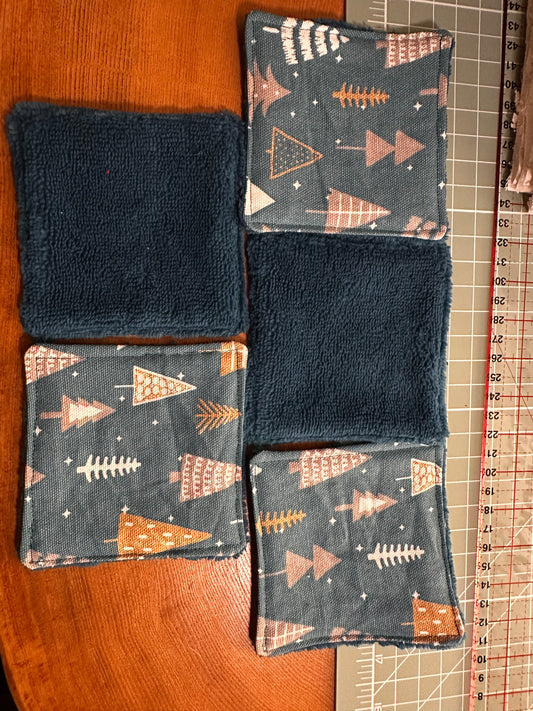 Lingettes lavables bambou Édition Noël