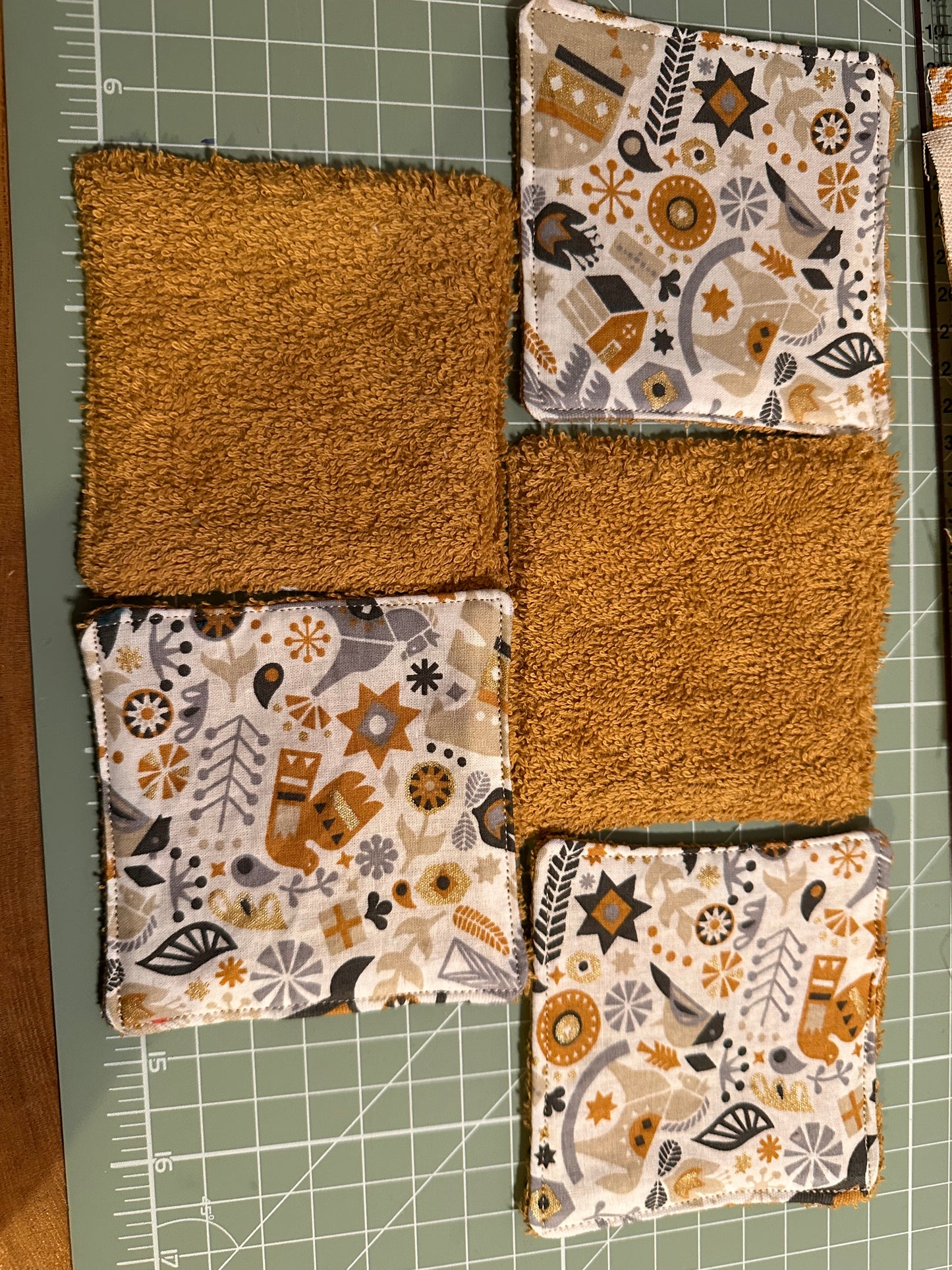 Lingettes lavables coton