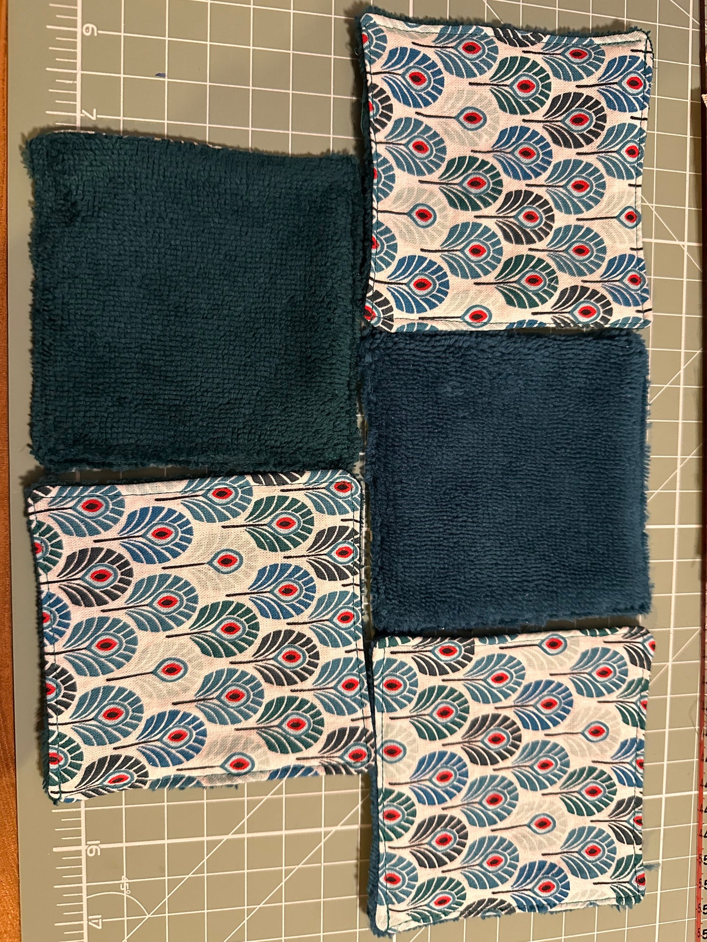 Lingettes lavables bambou plumes