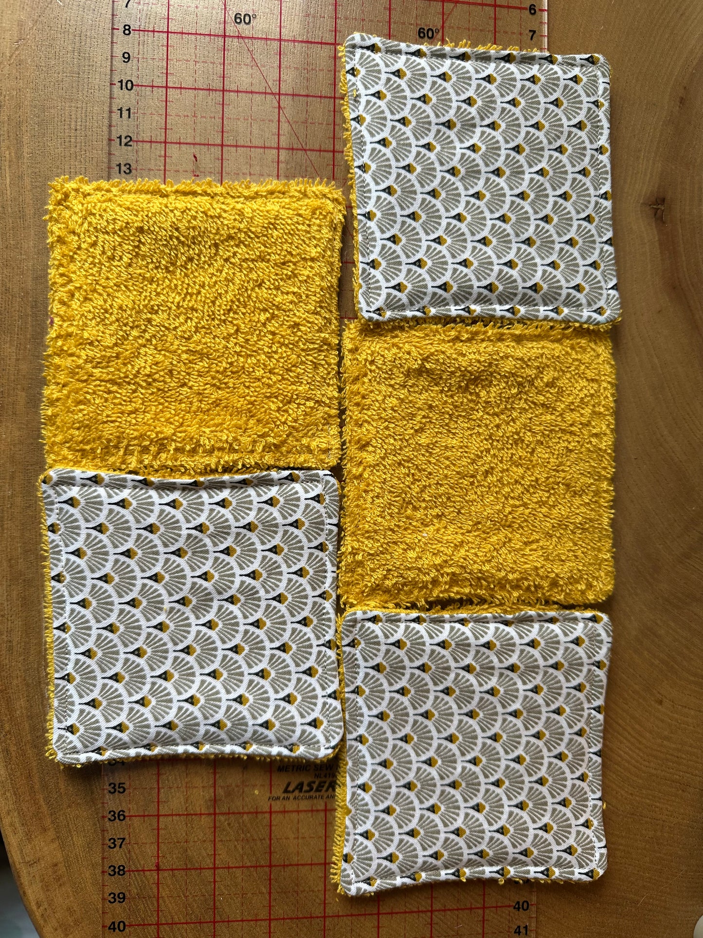 Lingettes lavables coton