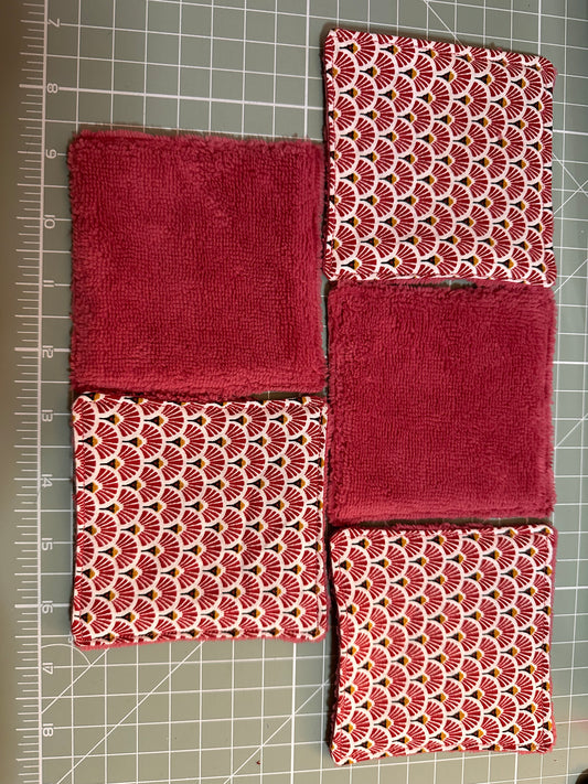 Lingettes lavables bambou éventail